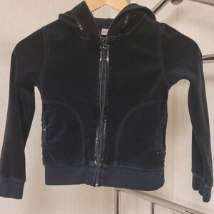 Canyon River Blues Black Velvet Hoodie Size 7/8